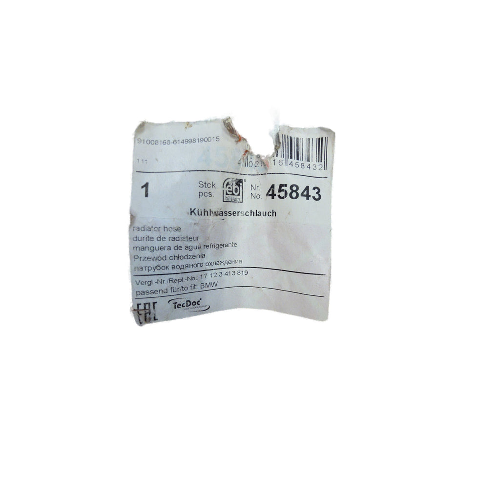 Manguera inferior del radiador BMW X3 E83 OEM 17123413819