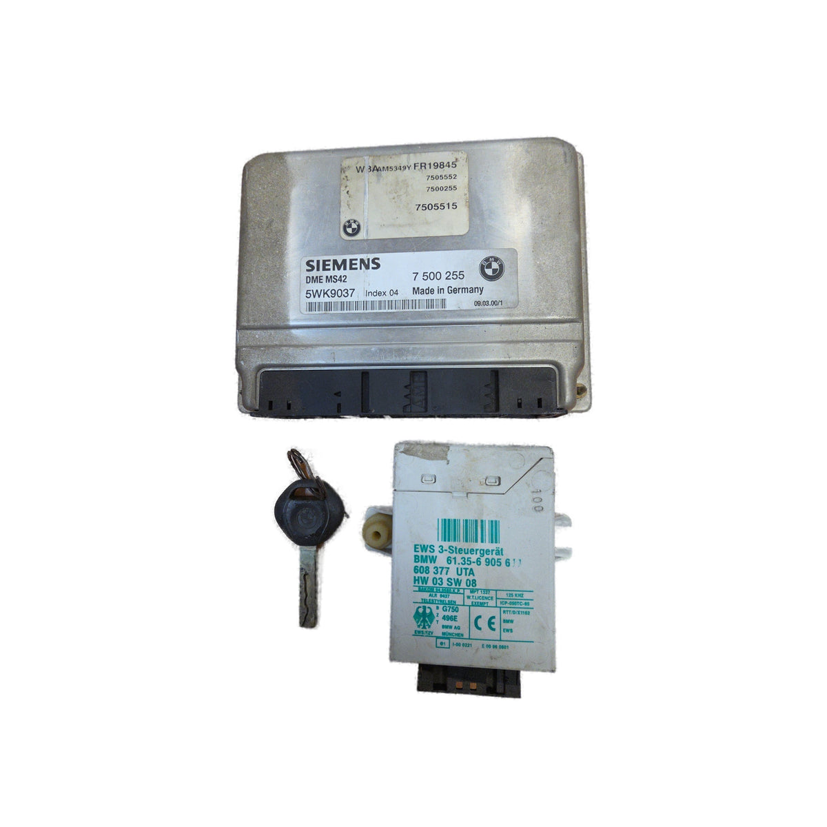 Módulo de motor, kit EWS, llave de valet y DME BMW