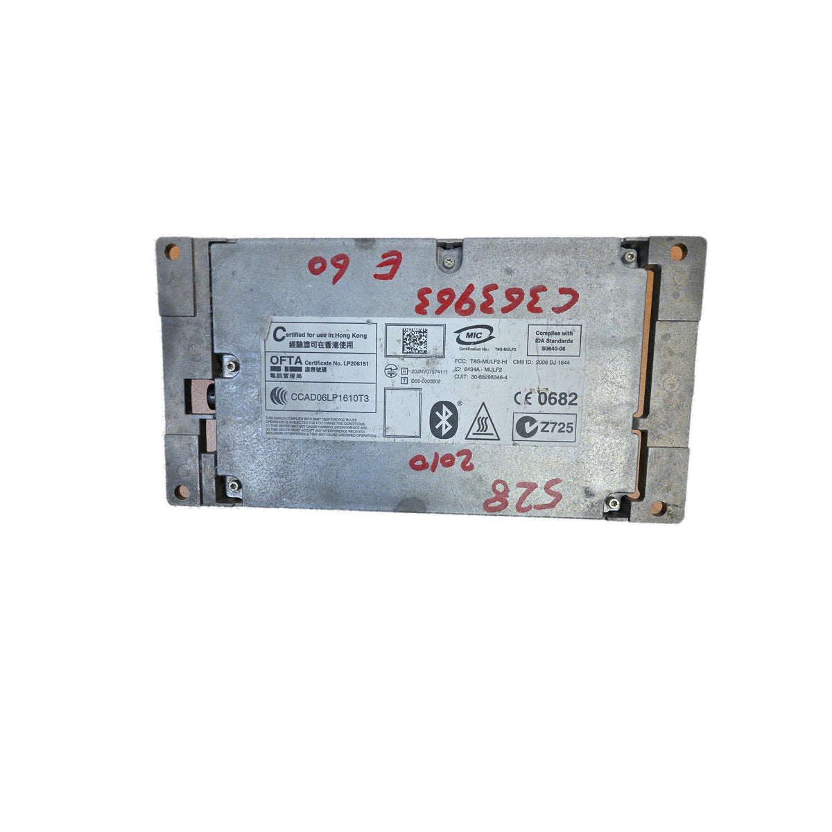 Módulo de comunicación Bluetooth BMW 128i E60, E70, E90, 550i X5 2006 - 2013 OEM 84109224674