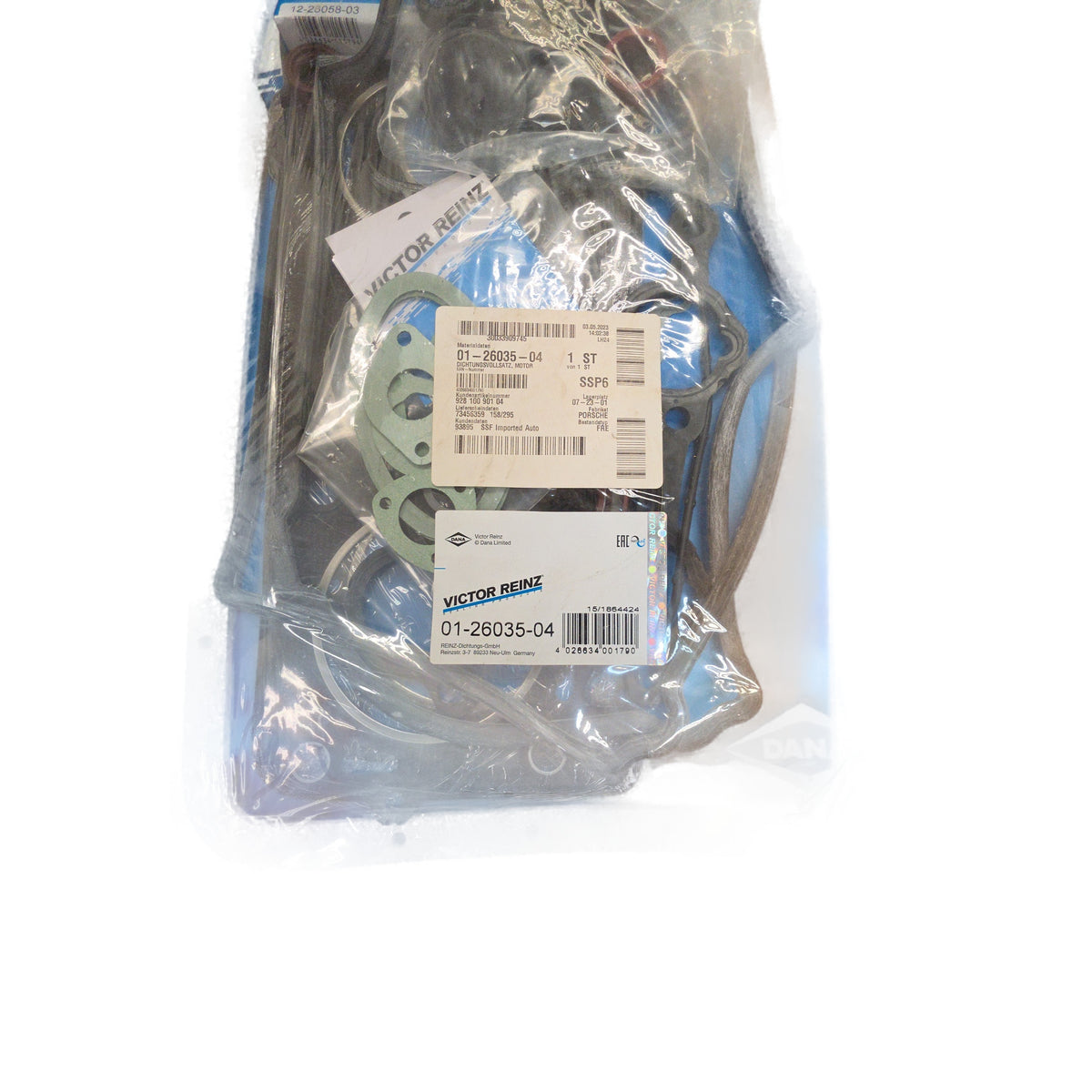 Juego de juntas de motor VICTOR REINZ 01-26035-04 Porsche 928 1993 - 1995 OEM 92810090104