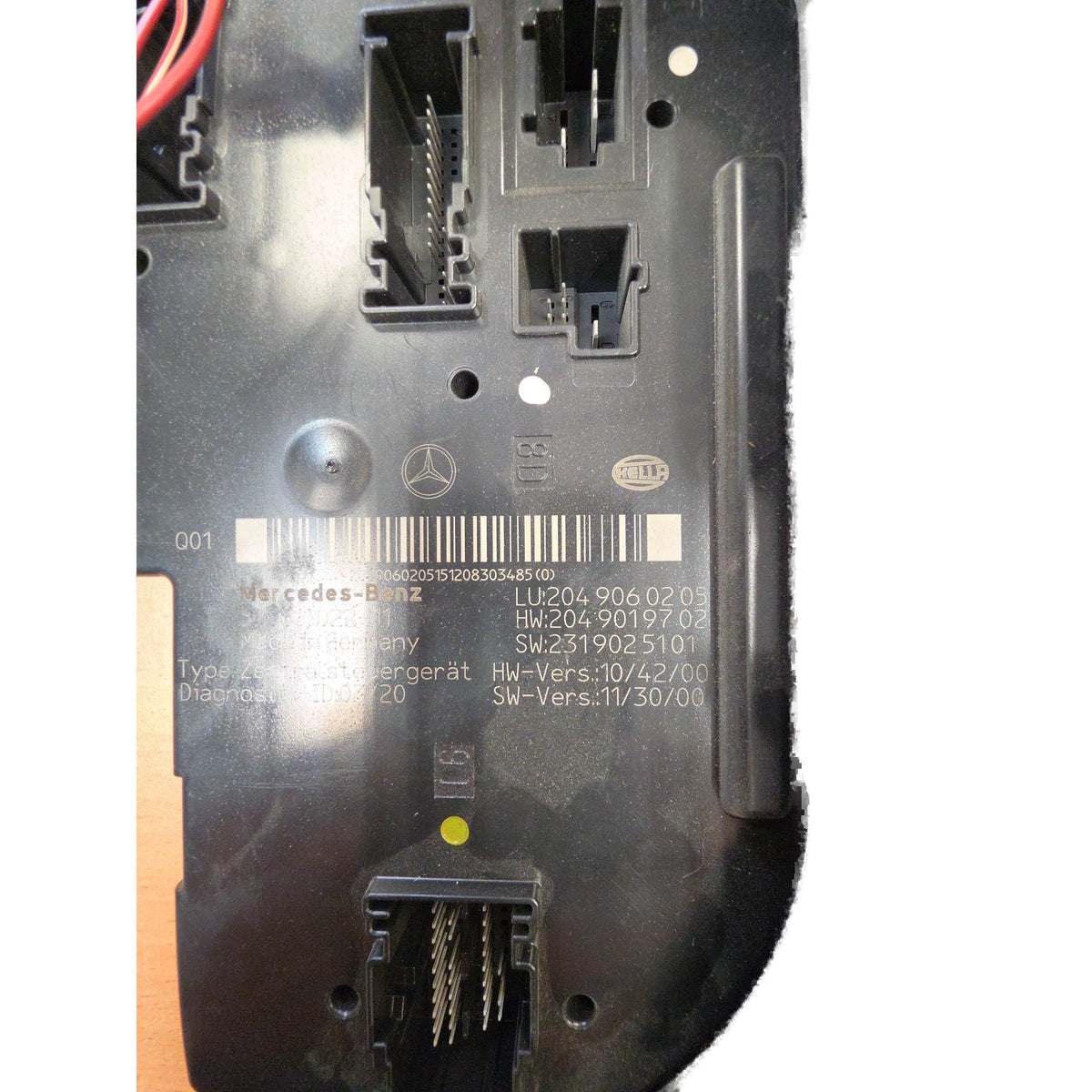 Caja de fusibles del relé del módulo SAM trasero Mercedes-Benz W204, C250, C300, C350 2012 - 2014 OEM 2049060205