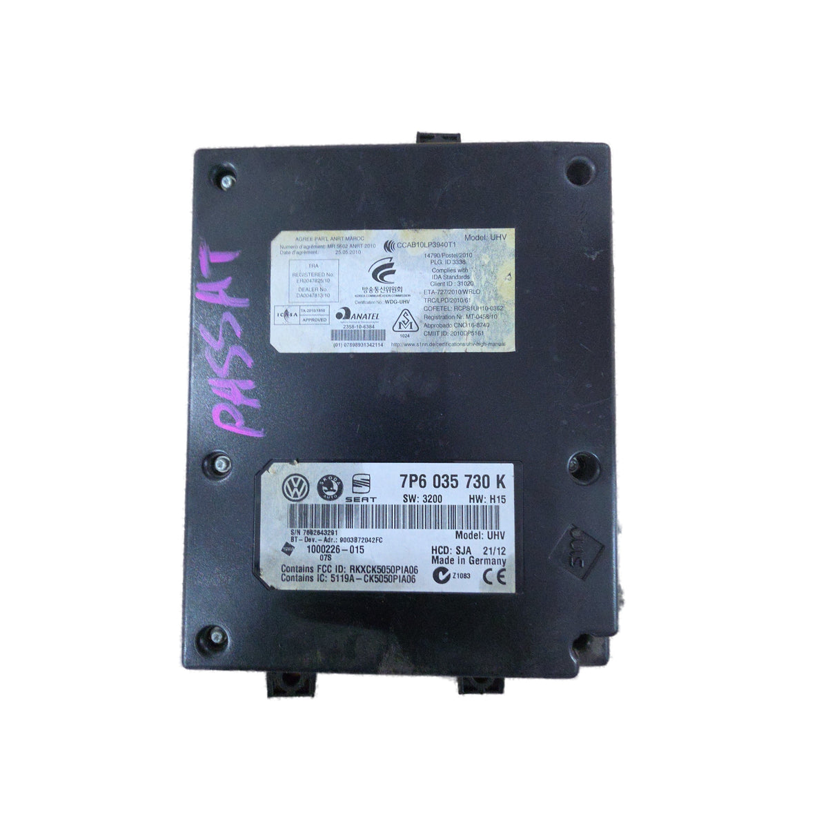Módulo de control de comunicación Bluetooth Volkswagen Passat 2013 - 2015 OEM 7P6035730K
