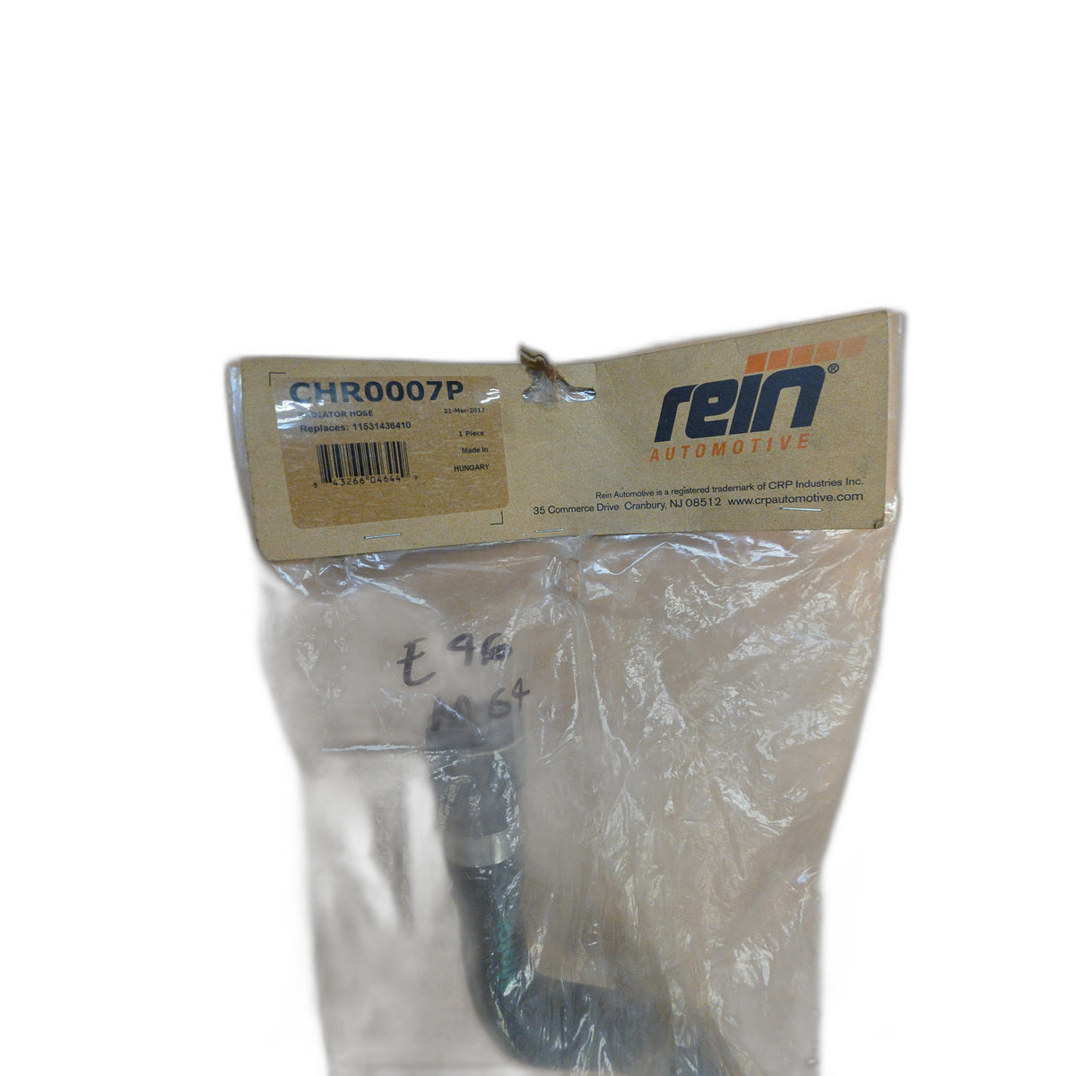 Manguera del radiador del depósito de expansión del tubo de agua BMW E46, 323, 325, 328, 330 1999 - 2006 OEM 1153436410