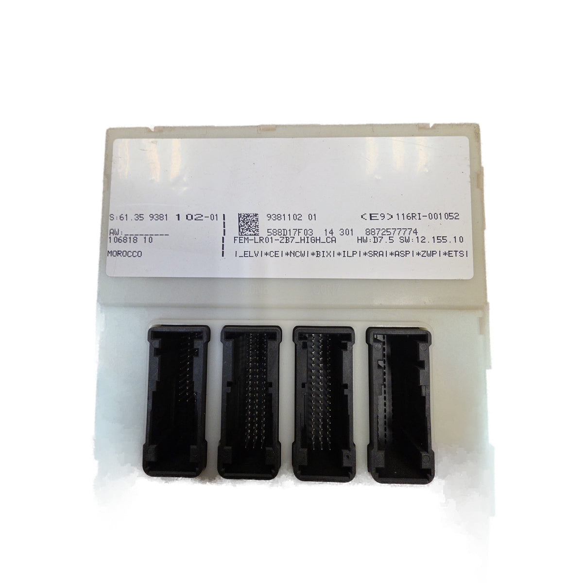 Módulo electrónico delantero de control de carrocería (BCM) BMW 328i F30 2015 OEM 61359381102