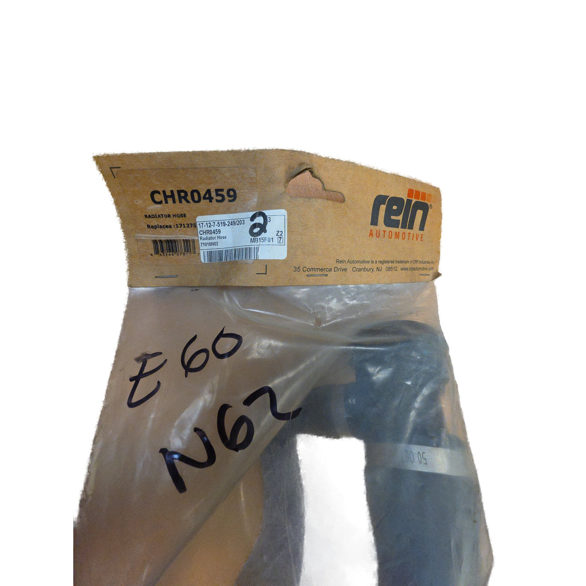 Manguera de refrigerante del radiador BMW 545i 2004, 2005 OEM 17127519249