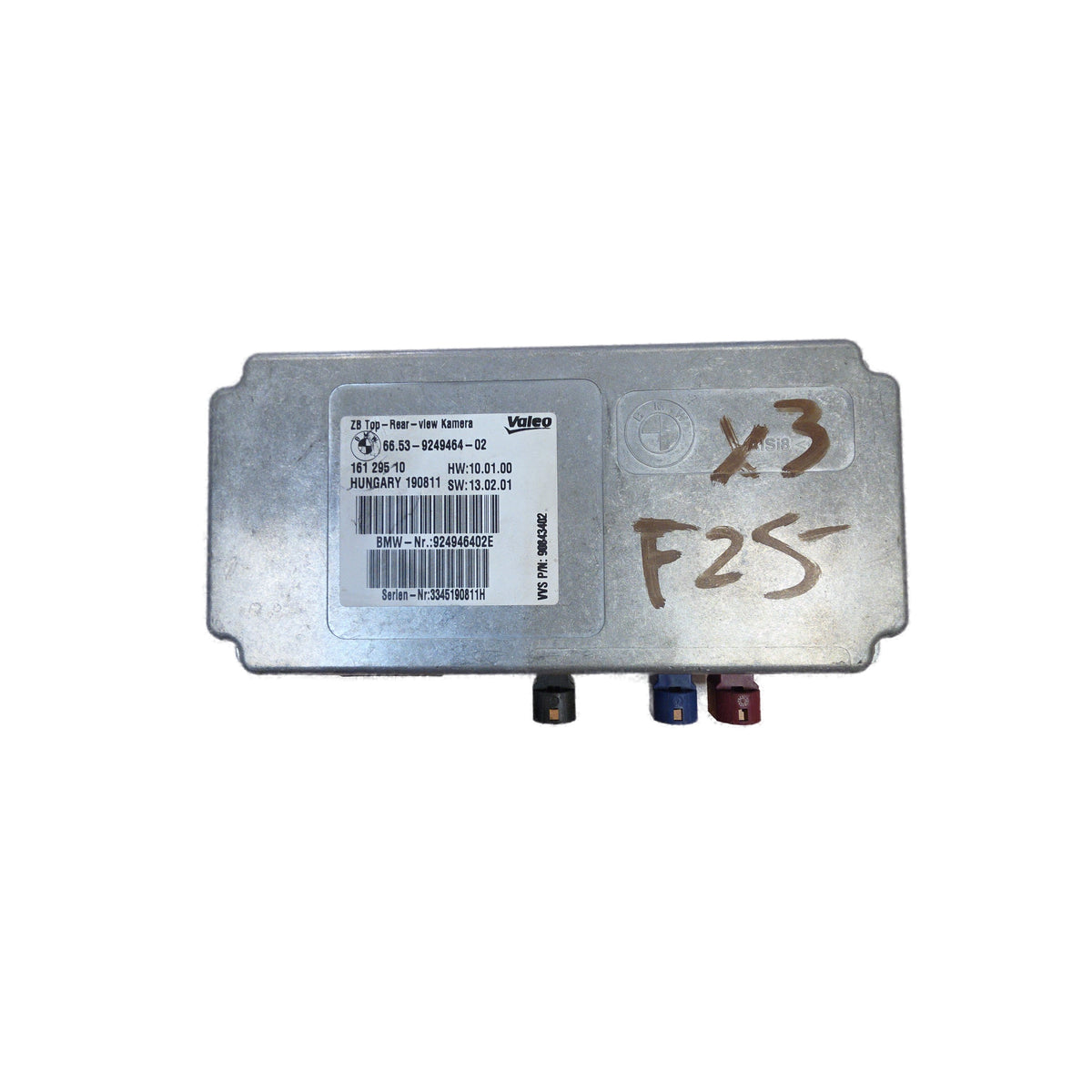 Módulo de control de la cámara de visión trasera con vista lateral superior BMW X3 (F25) 2011 - 2014 OEM 66539249464