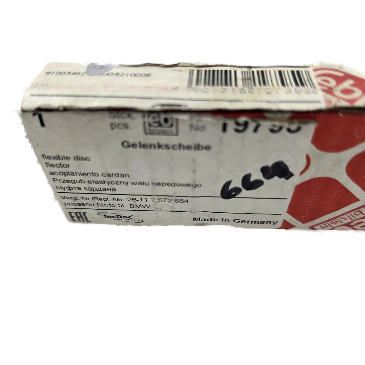 Disco flexible para eje de transmisión FEBI X3 2002 - 2005