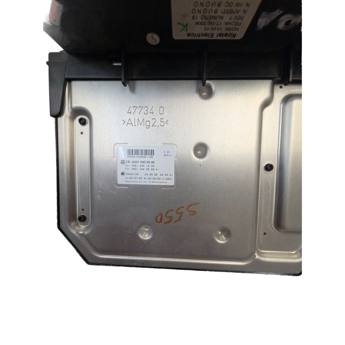 Caja de fusibles y relés del módulo SAM delantero Mercedes-Benz W221 Clase S 2007 - 2010 OEM A2215458345