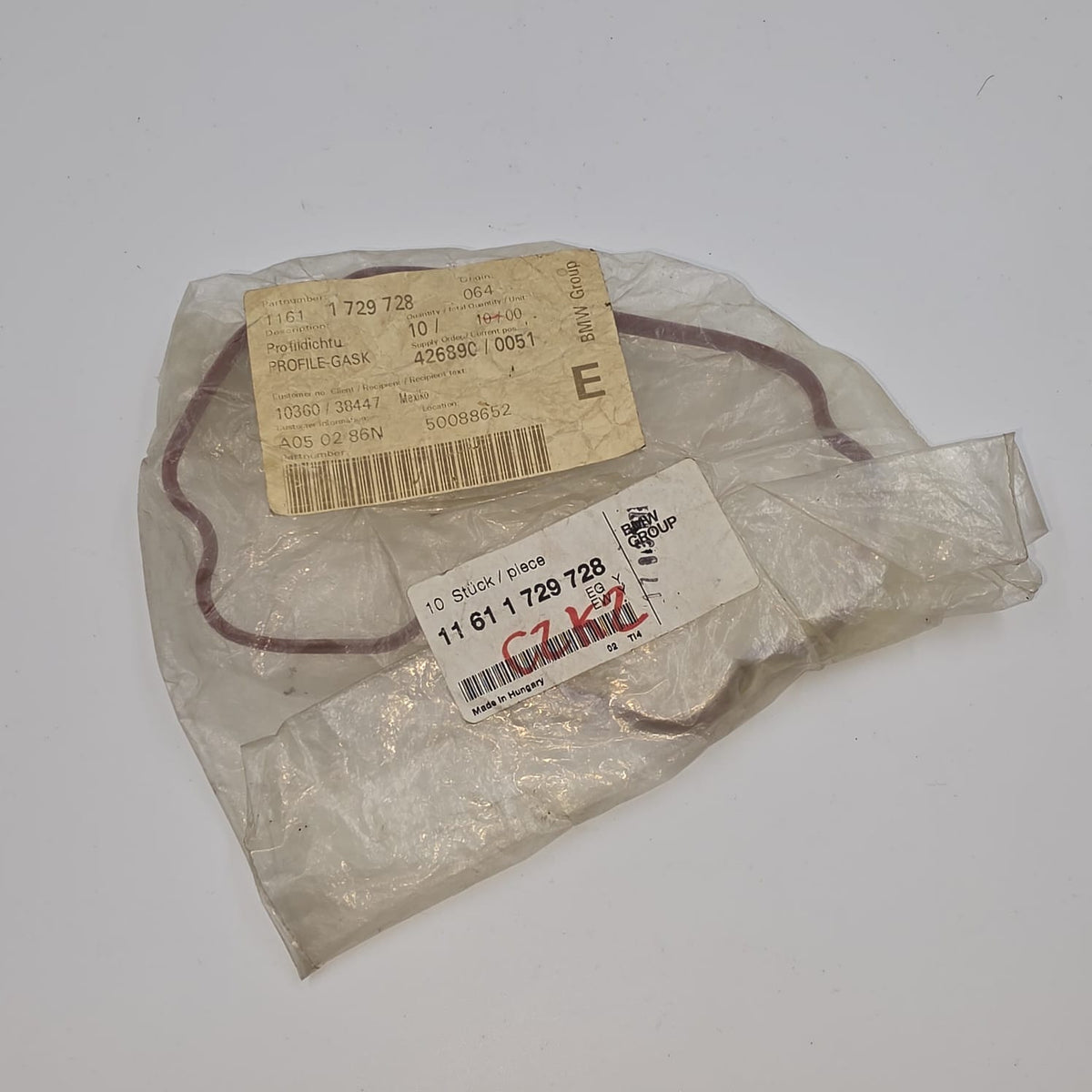Válvula de ventilación del cárter PCV BMW 540i, 740i, 740iL, 840ci 1996 - 2003 OEM 11617501563