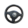 Volante de cuero negro de 3 radios original GTI VR6 Volkswagen Golf Cabriolet MK3, Golf Cabriolet MK3.5 OEM 1E0419091E