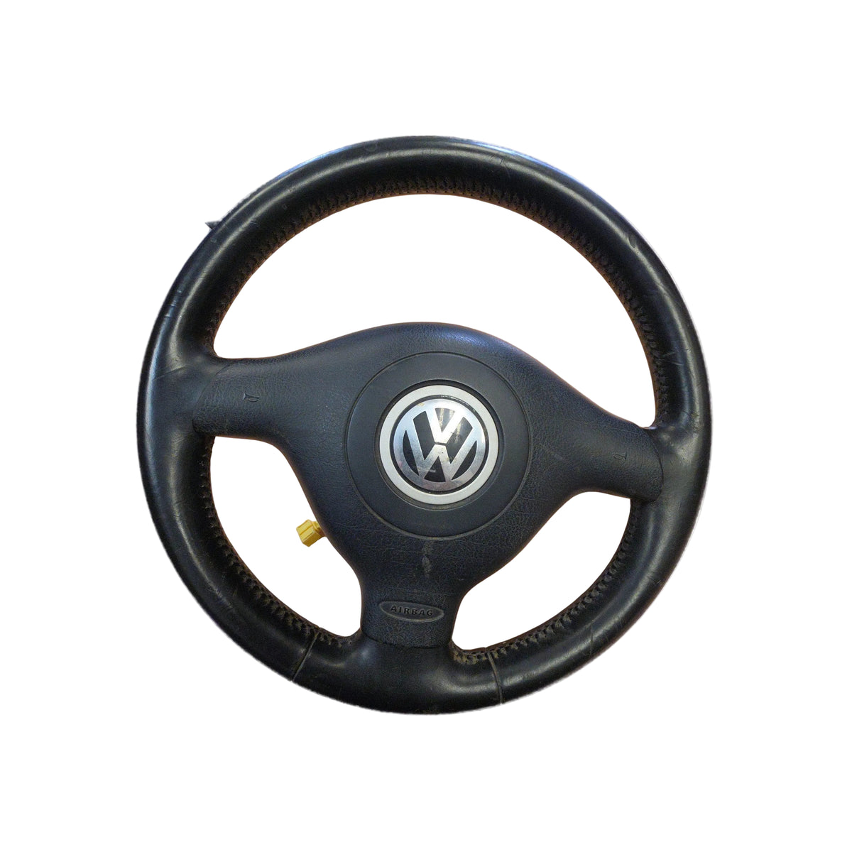 Volante de cuero negro de 3 radios original GTI VR6 Volkswagen Golf Cabriolet MK3, Golf Cabriolet MK3.5 OEM 1E0419091E
